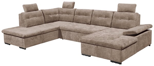 SEDACÍ SOUPRAVA, textil, šedohnědá Livetastic - Sedací soupravy, Online Only