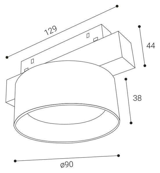 LED2 6482351 LED2 Lištové svítidlo MAG ZETA ON XS, W 8W 3000K/3500K/4000K UGR bílá - LED2 Lighting