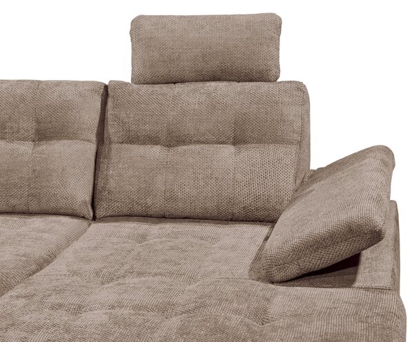 SEDACÍ SOUPRAVA, textil, šedohnědá Livetastic - Sedací soupravy, Online Only