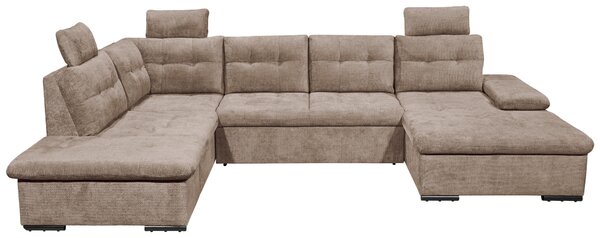 SEDACÍ SOUPRAVA, textil, šedohnědá Livetastic - Sedací soupravy, Online Only