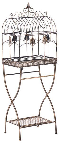 Sada 2 regálů s policemi SICILY Kov 122/90 cm 43/37 cm Černá