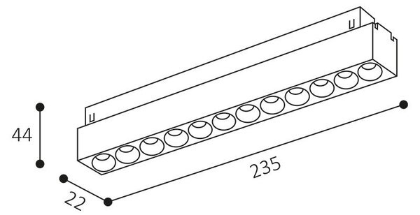 LED2 6482171 LED2 Lištové svítidlo MAGLASER III 24, W 12W 2700K/3300K/4000K UGR bílá - LED2 Lighting