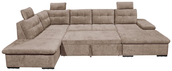 SEDACÍ SOUPRAVA, textil, šedohnědá Livetastic - Sedací soupravy, Online Only