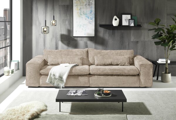 POHOVKA BIG SOFA, textil, šedobéžová Livetastic - Pohovky, Online Only
