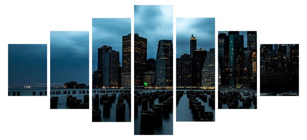 Obraz - Pohled na mrakodrapy New Yorku (210x100 cm)