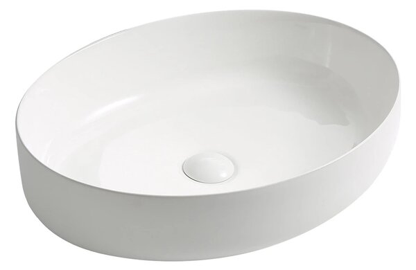 BPS-koupelny Deskové keramické umyvadlo Vir 55 (55x41 cm)