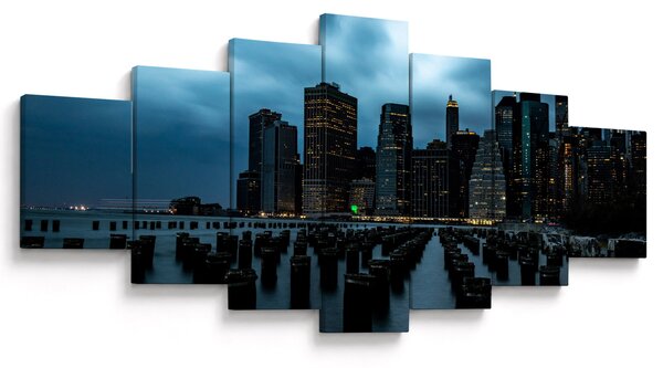 Obraz - Pohled na mrakodrapy New Yorku (210x100 cm)