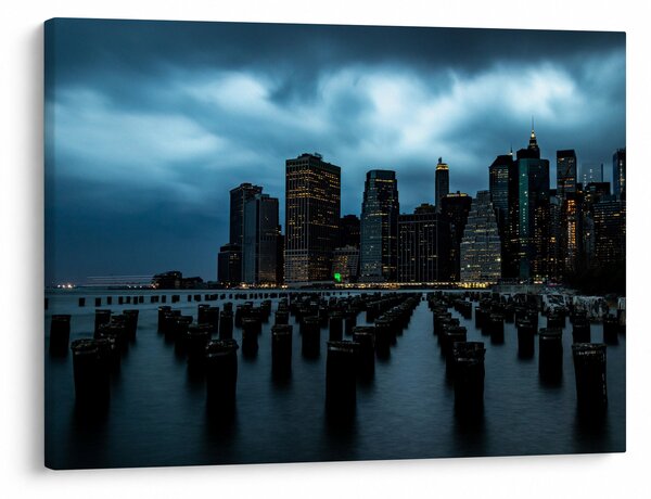 Obraz - Pohled na mrakodrapy New Yorku (70x50 cm)