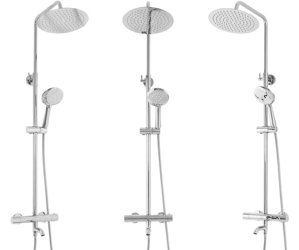 Sprchový komplet s termostatickou baterií REA LUNGO, chrom
