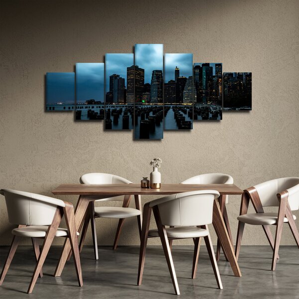 Obraz - Pohled na mrakodrapy New Yorku (210x100 cm)