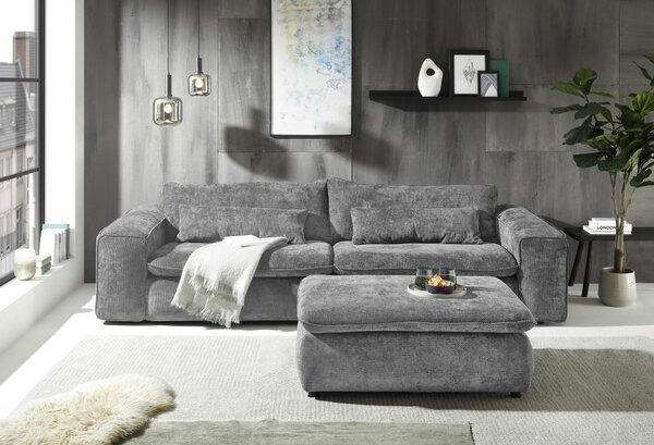 POHOVKA BIG SOFA, textil, šedá Livetastic - Pohovky, Online Only