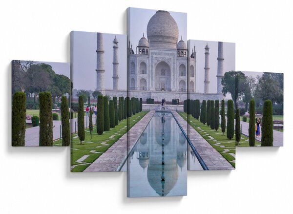 Obraz - Taj Mahal za východu slunce (125x70 cm)