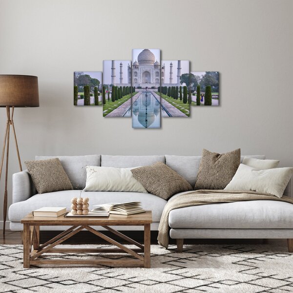 Obraz - Taj Mahal za východu slunce (125x70 cm)