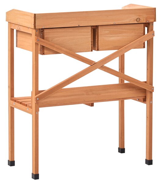 Přesazovací stolek RAVANUSA Borovicové dřevo 89 cm 77 cm Světle hnědá