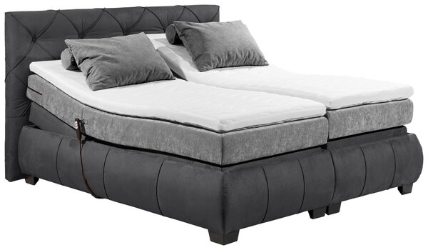 POSTEL BOXSPRING, 180/200 cm, antracitová MID.YOU - Manželské postele, Online Only