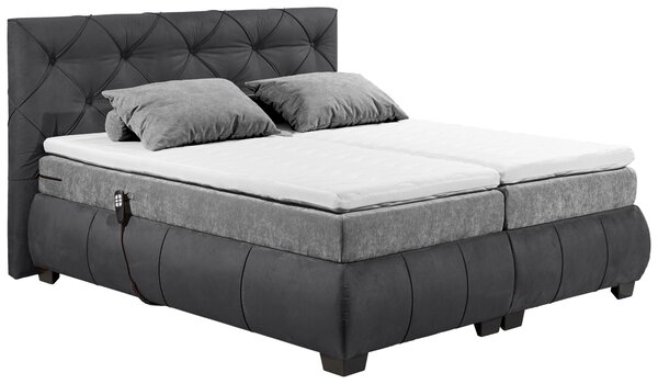 POSTEL BOXSPRING, 180/200 cm, antracitová MID.YOU - Manželské postele, Online Only