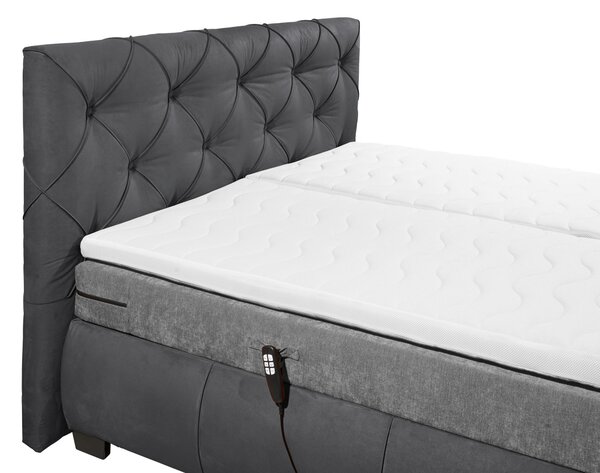 POSTEL BOXSPRING, 180/200 cm, antracitová MID.YOU - Manželské postele, Online Only