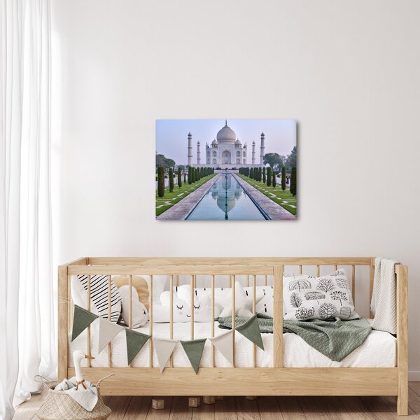 Obraz - Taj Mahal za východu slunce (70x50 cm)