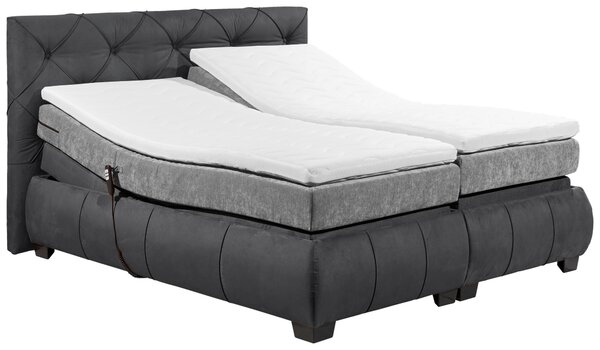POSTEL BOXSPRING, 180/200 cm, antracitová MID.YOU - Manželské postele, Online Only