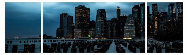 Obraz - Pohled na mrakodrapy New Yorku (170x50 cm)
