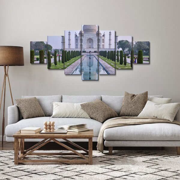 Obraz - Taj Mahal za východu slunce (210x100 cm)