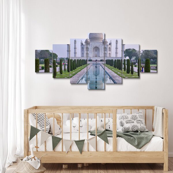 Obraz - Taj Mahal za východu slunce (210x100 cm)