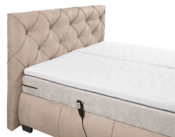 POSTEL BOXSPRING, 180/200 cm, hnědá MID.YOU - Manželské postele, Online Only