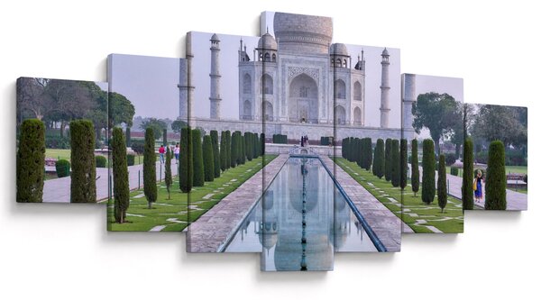 Obraz - Taj Mahal za východu slunce (210x100 cm)