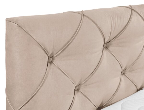 POSTEL BOXSPRING, 180/200 cm, hnědá MID.YOU - Manželské postele, Online Only