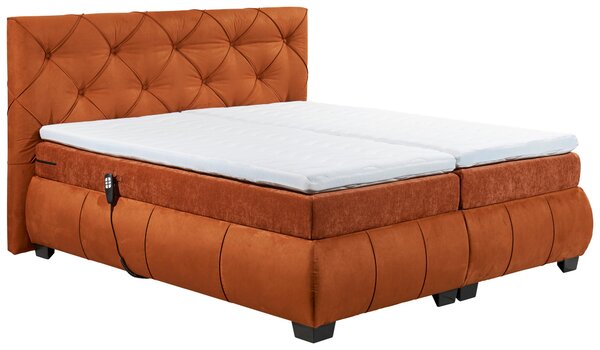 POSTEL BOXSPRING, 180/200 cm, koňaková MID.YOU - Manželské postele, Online Only