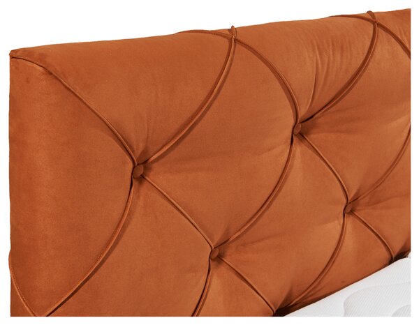POSTEL BOXSPRING, 180/200 cm, koňaková MID.YOU - Manželské postele, Online Only