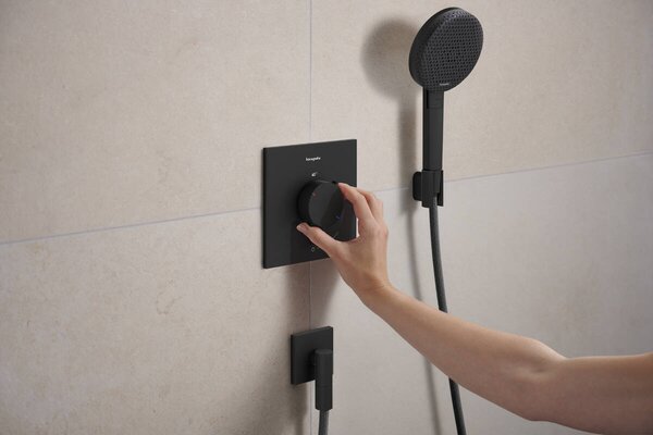 Hansgrohe Ecostat Comfort E sprchová baterie pod omítku s termostatem černá 33710670