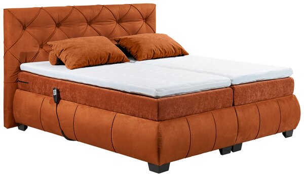 POSTEL BOXSPRING, 180/200 cm, koňaková MID.YOU - Manželské postele, Online Only