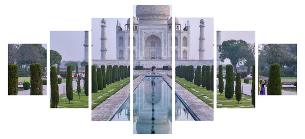 Obraz - Taj Mahal za východu slunce (210x100 cm)