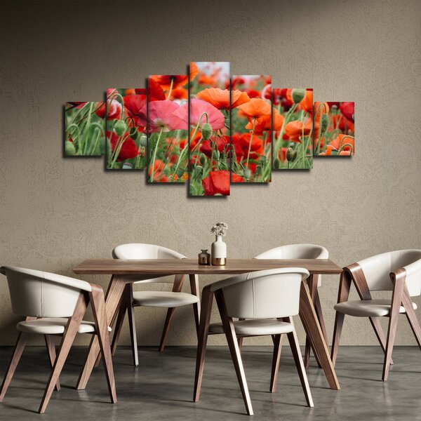 Obraz z pole vlčích máků (210x100 cm)