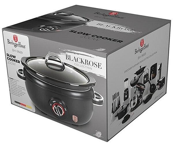 Pomalý hrnec s poklicí 3,5 l Black Rose Collection