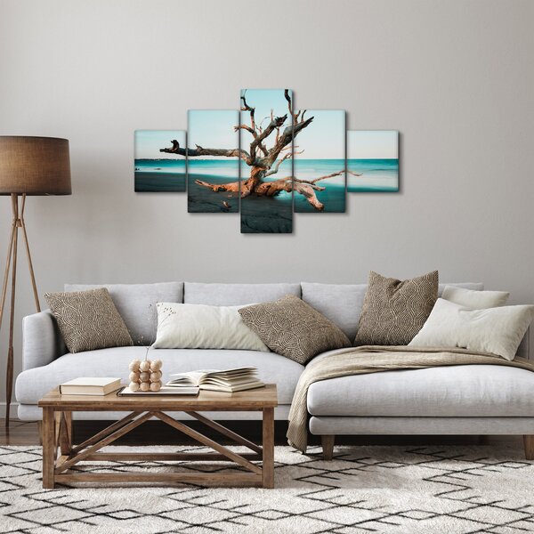 Obraz - Vyplaveno na pláži (125x70 cm)