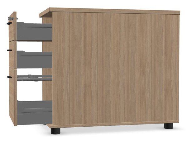 NARBUTAS - Kontejner pevný OPTIMA - 3x zásuvka + zámek 430x800x722