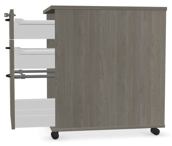 NARBUTAS - Kontejner pojízdný OPTIMA - 3x zásuvka + zámek 430x600x672