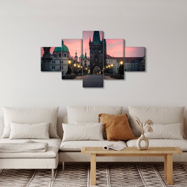 Obraz - Na Karlově mostě (125x70 cm)