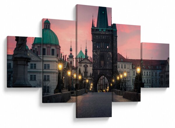 Obraz - Na Karlově mostě (125x70 cm)