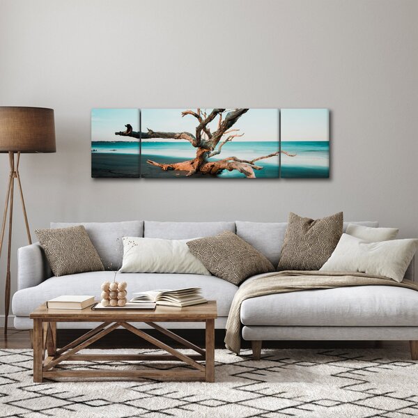 Obraz - Vyplaveno na pláži (170x50 cm)
