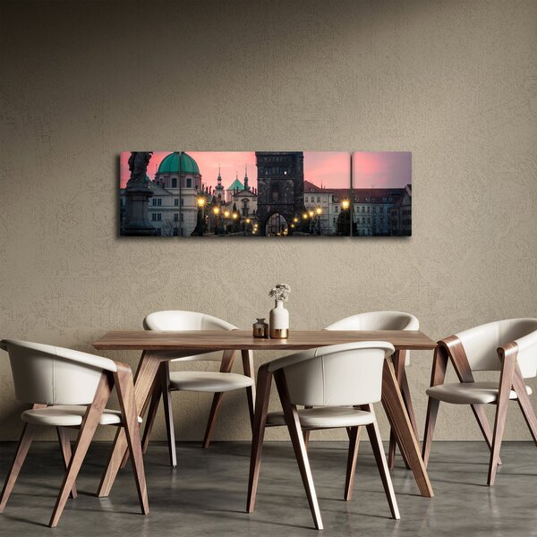Obraz - Na Karlově mostě (170x50 cm)