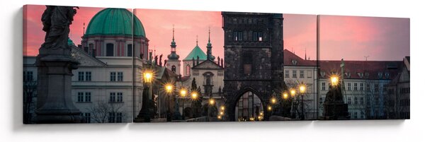 Obraz - Na Karlově mostě (170x50 cm)