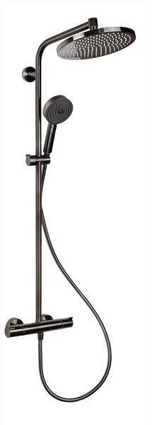 Hansgrohe Crometta sada koupelnových doplňků na stěnu s termostatem s dešťovou sprchou || 88002387