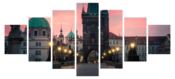 Obraz - Na Karlově mostě (210x100 cm)