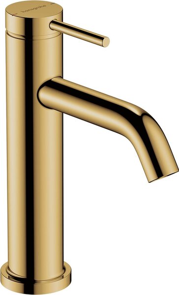 Hansgrohe Crometta sada koupelnových doplňků na stěnu s termostatem s dešťovou sprchou zlatá 88002388
