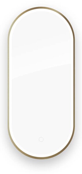 Oltens Nordlis zrcadlo 40x90 cm oválný s osvětlením s vyhřívací podložkou 64103510