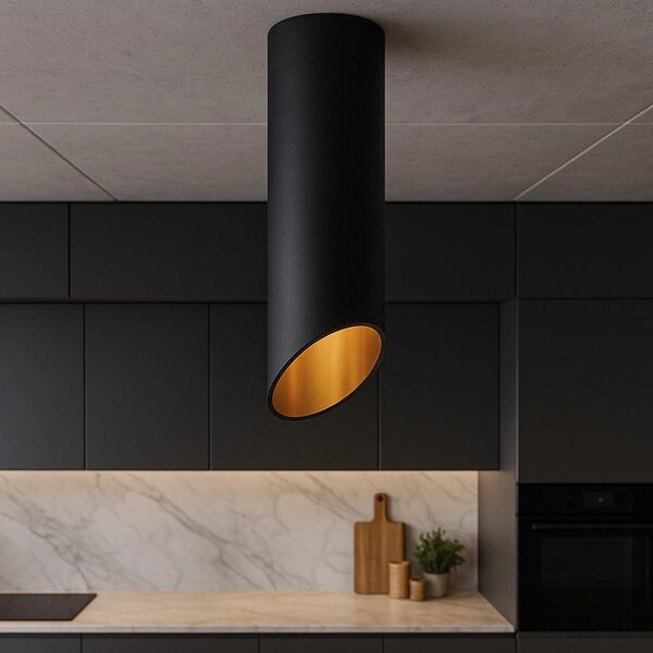 Toolight Moderní suffitová lampa 20 CM APP571-1C černá