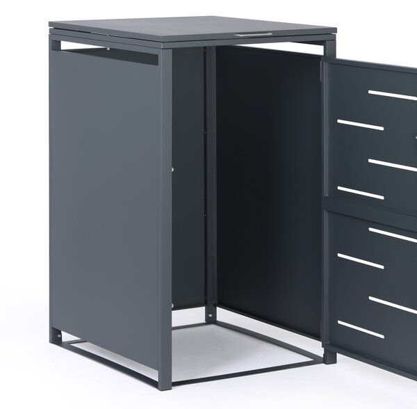 Přístřešek na popelnici 240 l, 1160 × 695 × 800 mm, uzamykatelný
